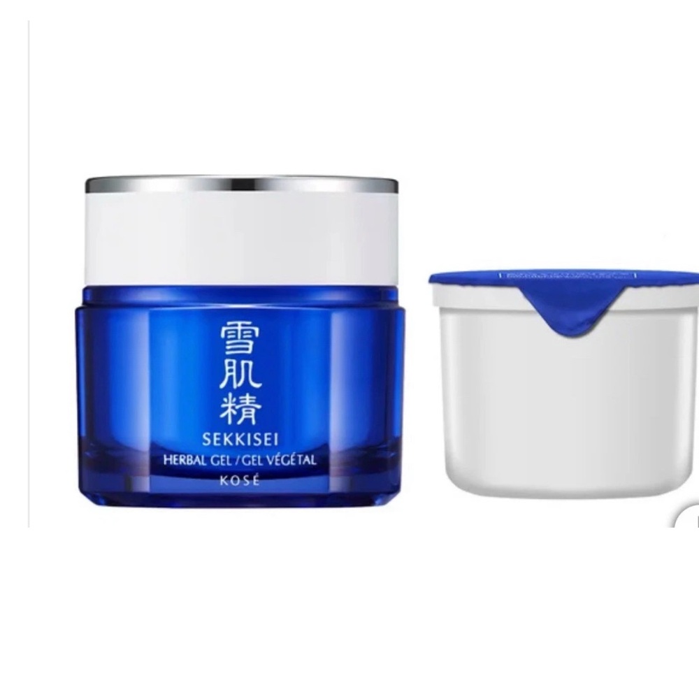 KOSE SEKKISEI Herbal Gel, All-in-one 80g /2.8oz + 80g/2.8oz Refill New=160g